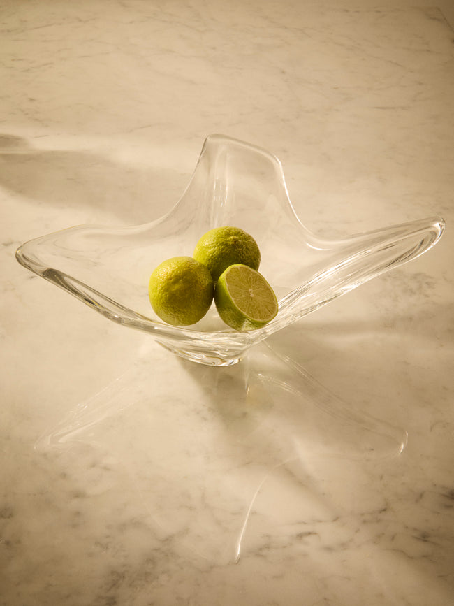 Antique and Vintage - Early-20th-Century Daum Crystal Bowl - Clear - ABASK