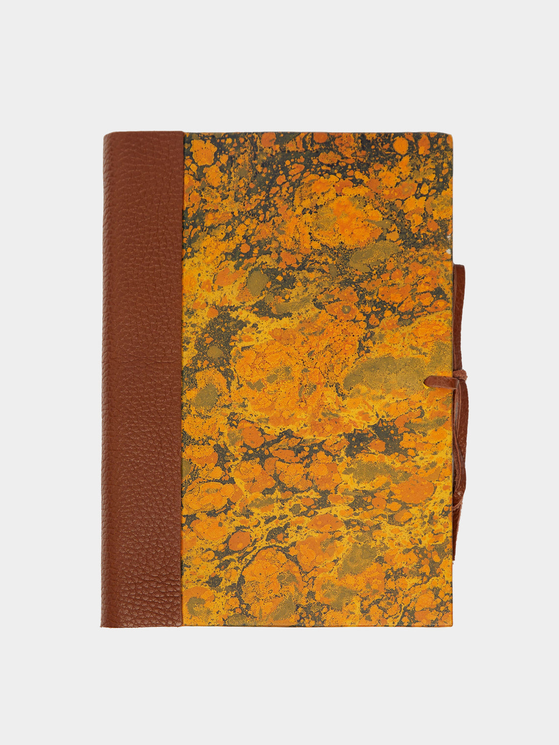 Hand-Marbled Leather Bound Notebook