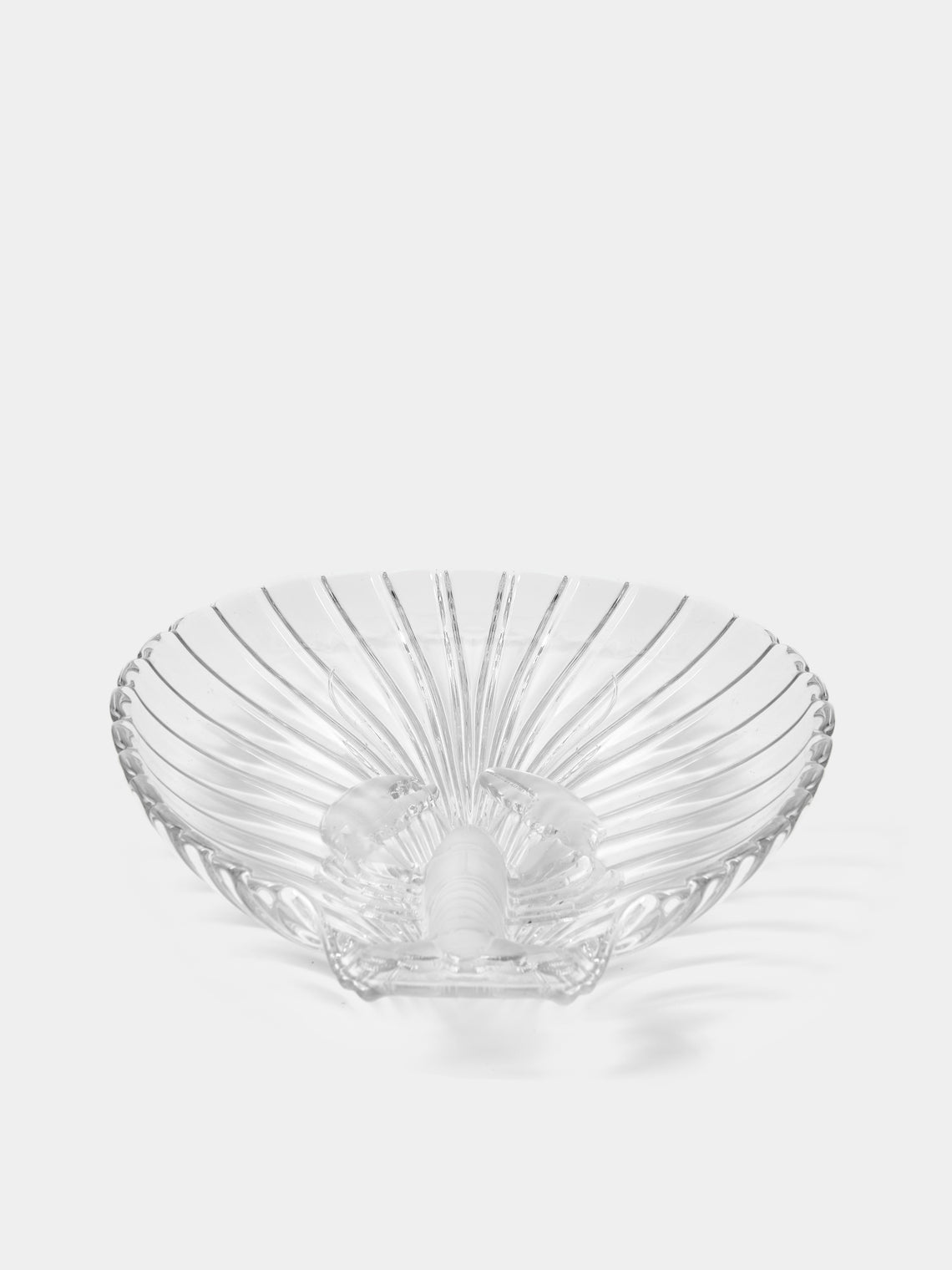 Antique and Vintage - 1930s Daum Crystal Lobster Platter - Clear - ABASK - 