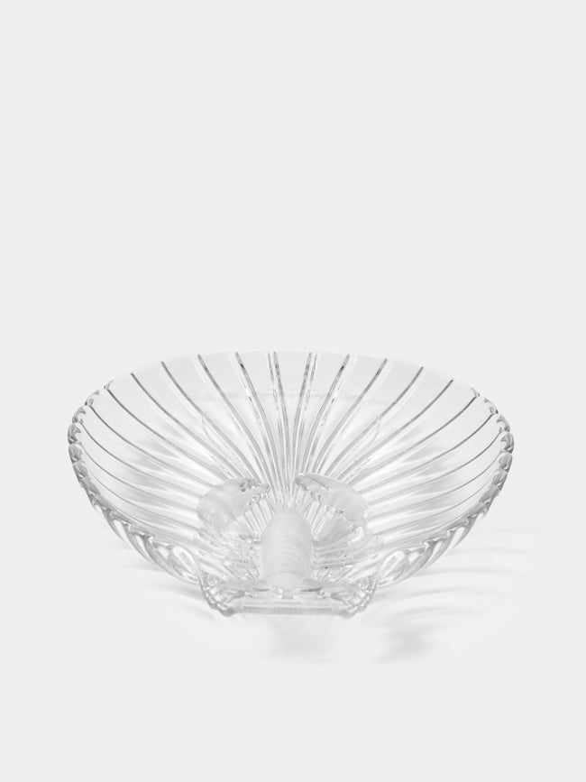 Antique and Vintage - 1930s Daum Crystal Lobster Platter - Clear - ABASK - 