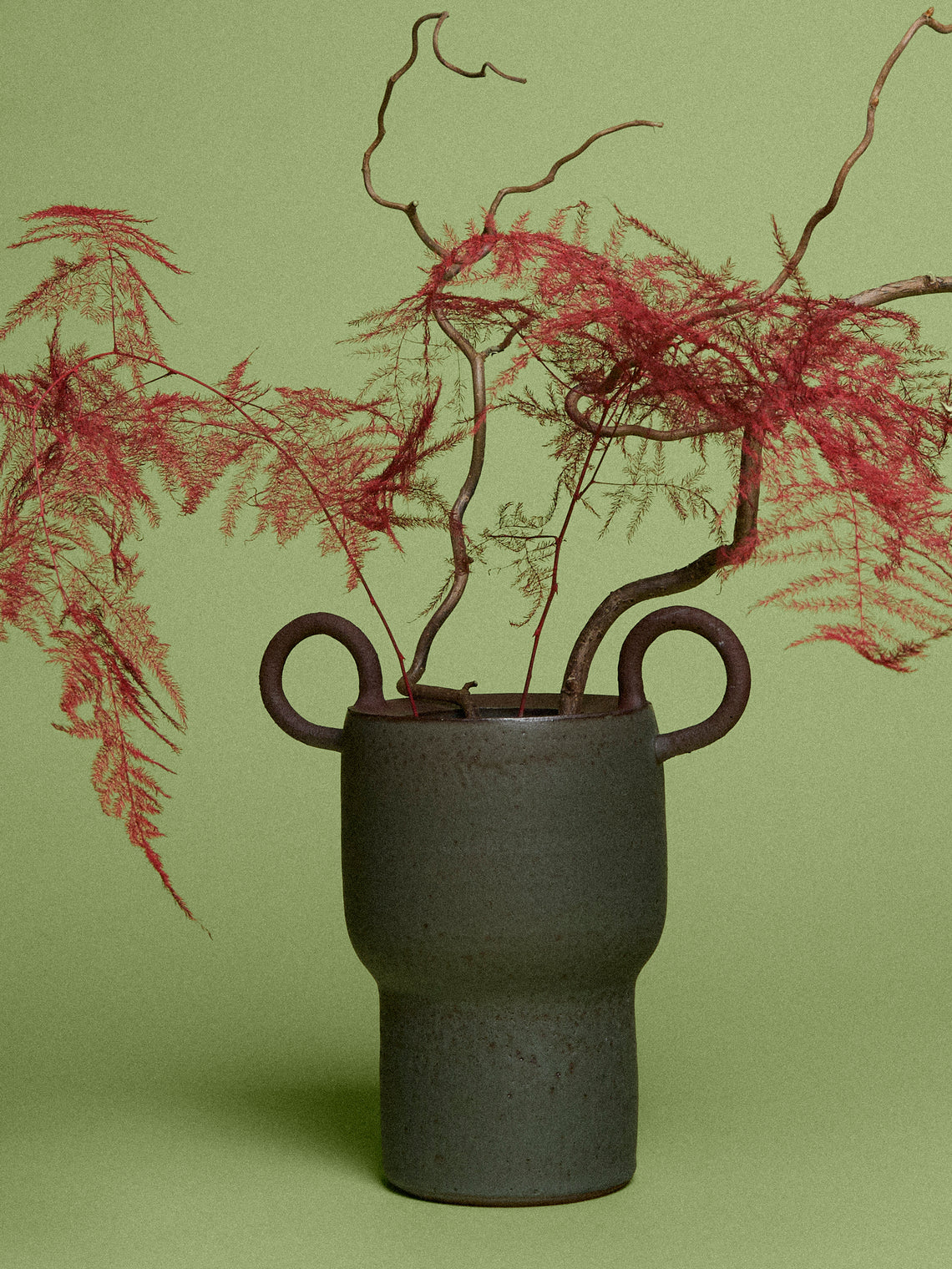 Andrea Tsang - Vessel 005 Stoneware Vase (8.5in/22cm) - Brown - ABASK