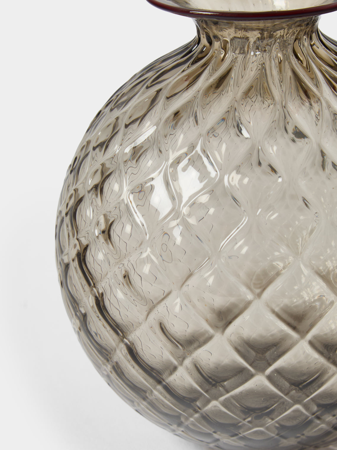 Venini - Monofiore Balloton Hand-Blown Murano Glass Bud Vase (5in/12.5cm) - Brown - ABASK