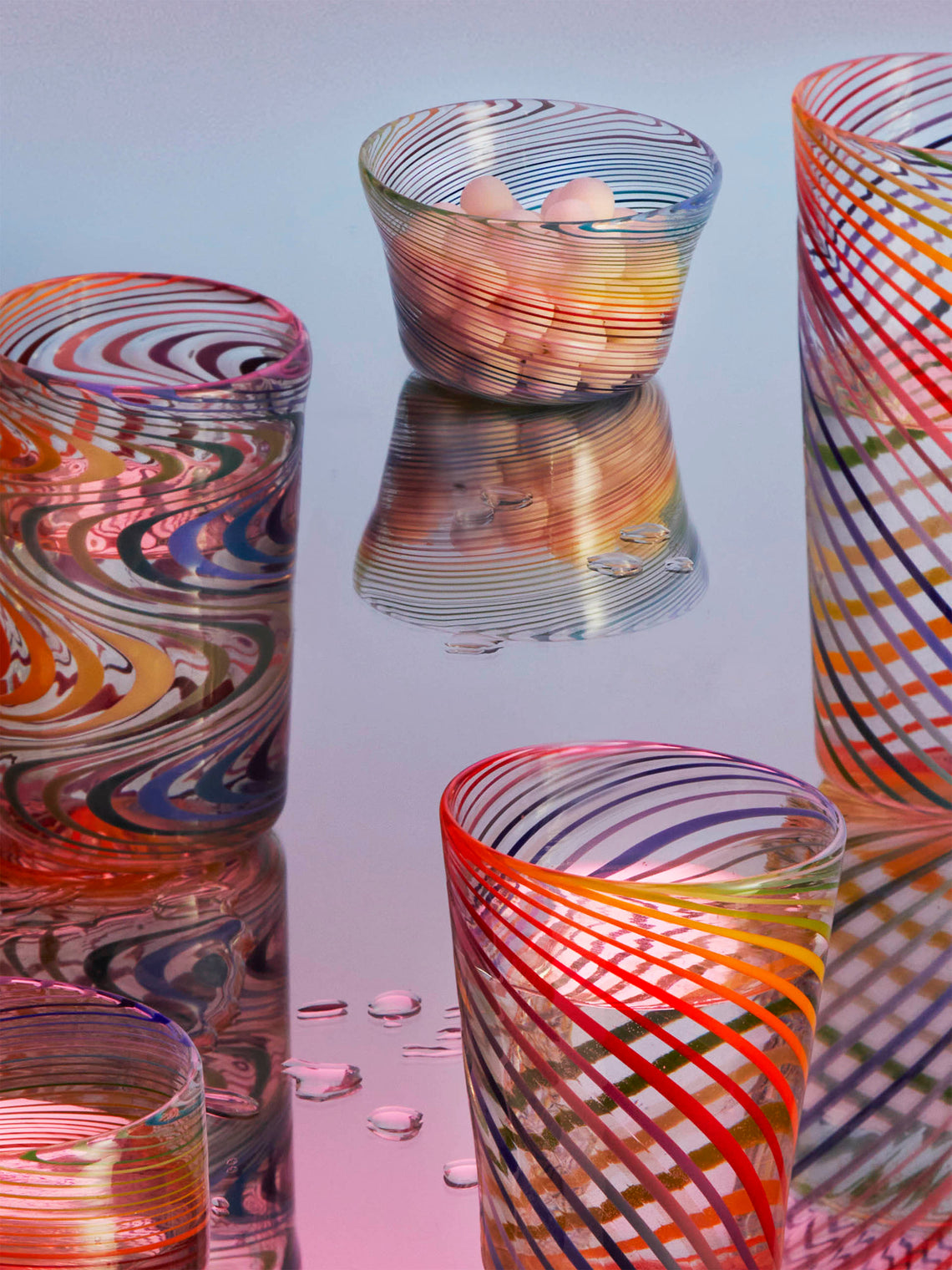 Pierrot Doremus - Filigrane Hand-Blown Glass Bowls (Set of 4) - Multiple - ABASK