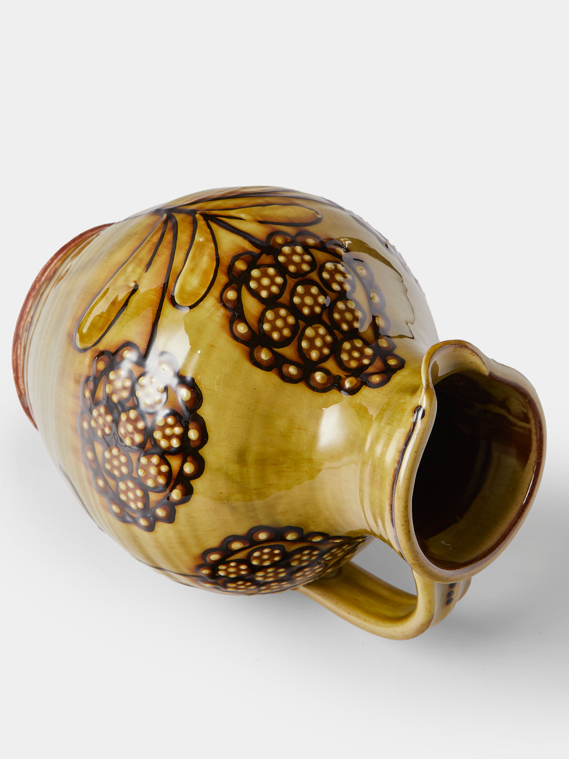 Fitch & McAndrew - Trail Cardamom Slipware Jug - Green - ABASK