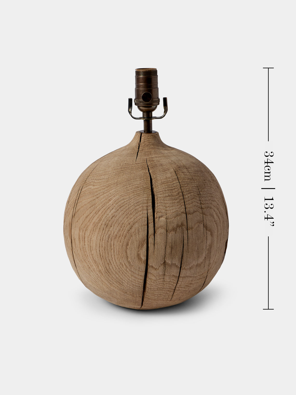 Jamie Gaunt Designs - No. 3 Ball Natural Oak Table Lamp - Natural - ABASK