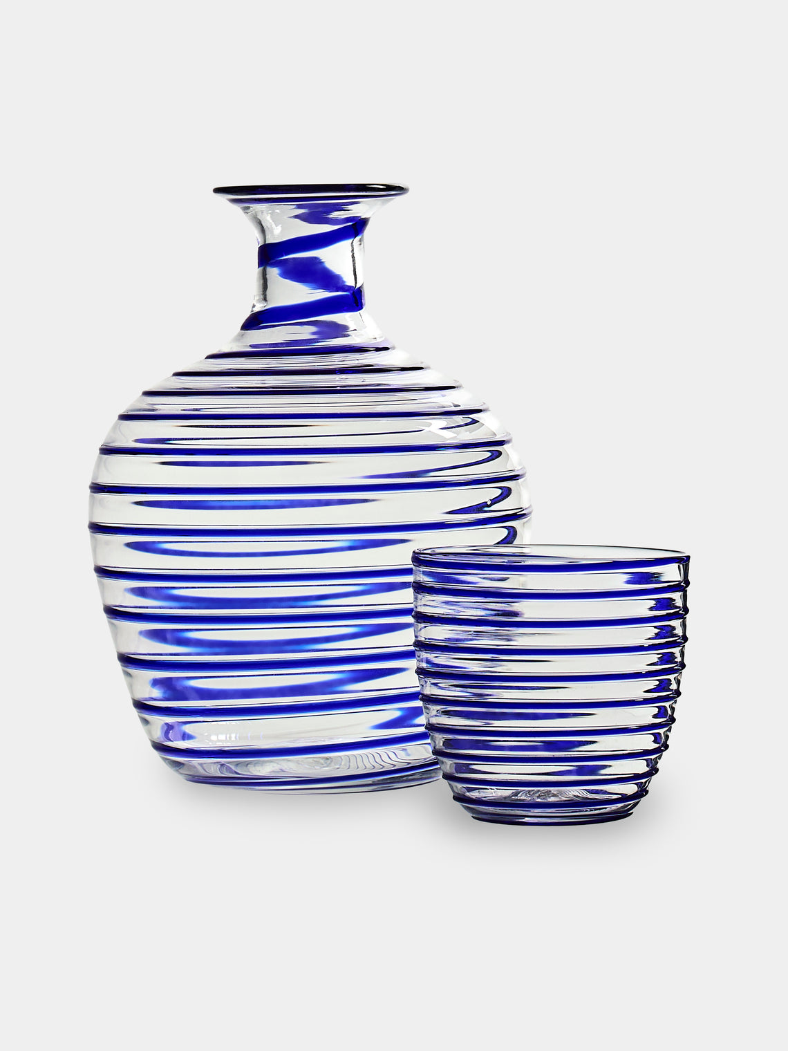 Yali Glass - A Filo Goto Hand-Blown Murano Collection - Blue - ABASK - 