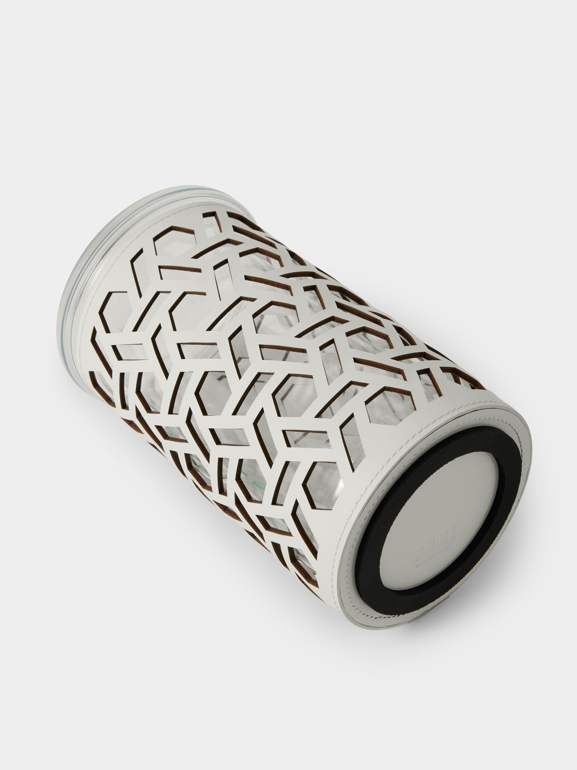 RUDI - Stelvio Leather Thermal Bottle Cooler - White - ABASK