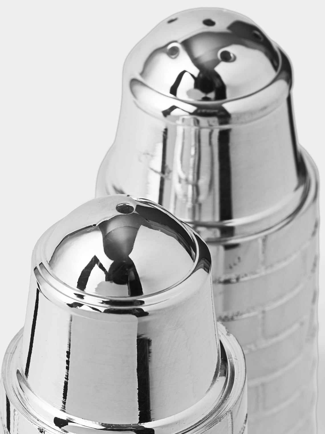 Au Bain Marie - Lighthouse Silver-Plated Salt and Pepper Shakers - Silver - ABASK