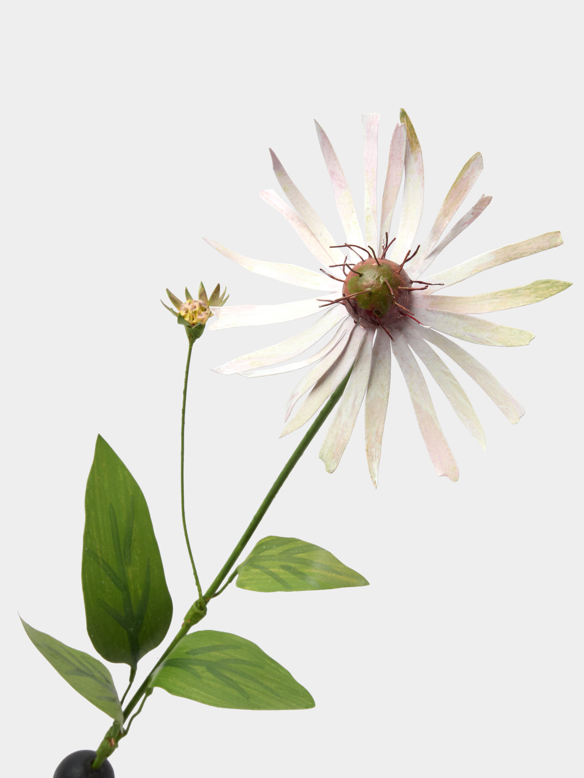 Erbavoglio Milano - Hand-Painted Copper Ornamental Flower - White - ABASK