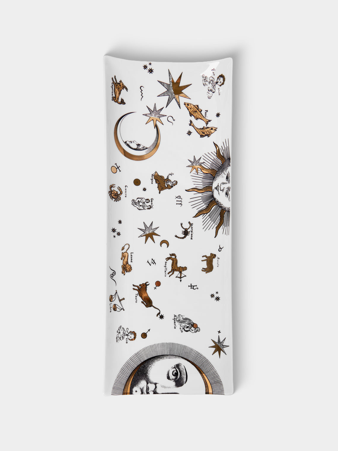 Fornasetti - Astronomici Porcelain Tray (15.5in/39cm) - Multiple - ABASK - 