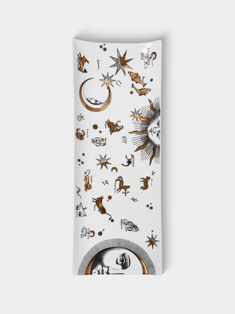 Fornasetti - Astronomici Porcelain Tray (15.5in/39cm) - Multiple - ABASK - 