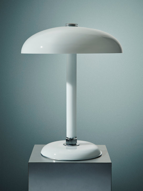 Carlo Moretti - Snodo Hand-Blown Murano Glass Table Lamp - White - ABASK