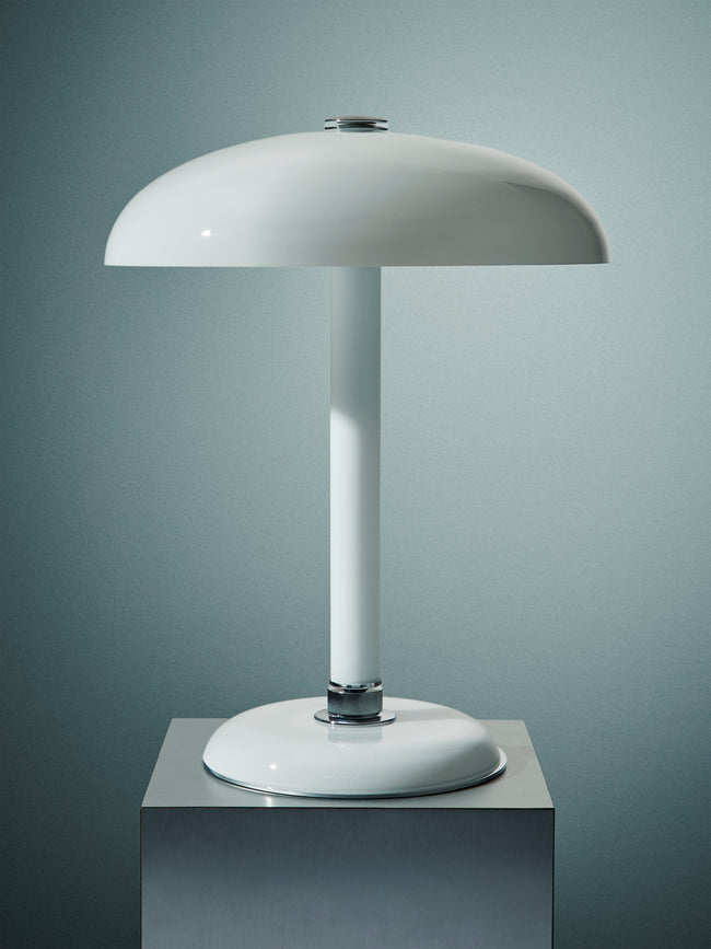 Carlo Moretti - Snodo Hand-Blown Murano Glass Table Lamp - White - ABASK