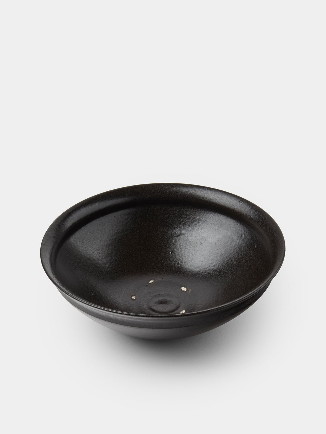Fuminari Araga - Kohiki Slipware Shallow Bowls – 8in/21cm (Set of 4) - Black - ABASK