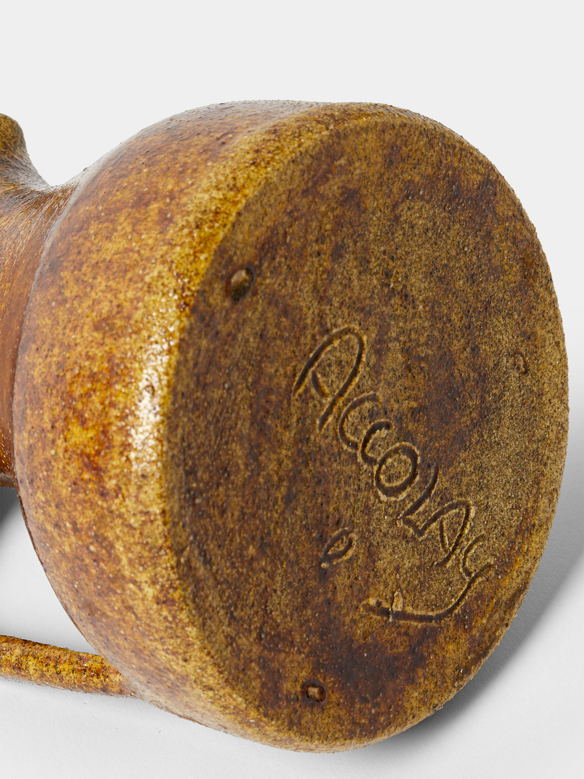 Antique and Vintage - Mid-Century Accolay Ceramic Jug - Brown - ABASK