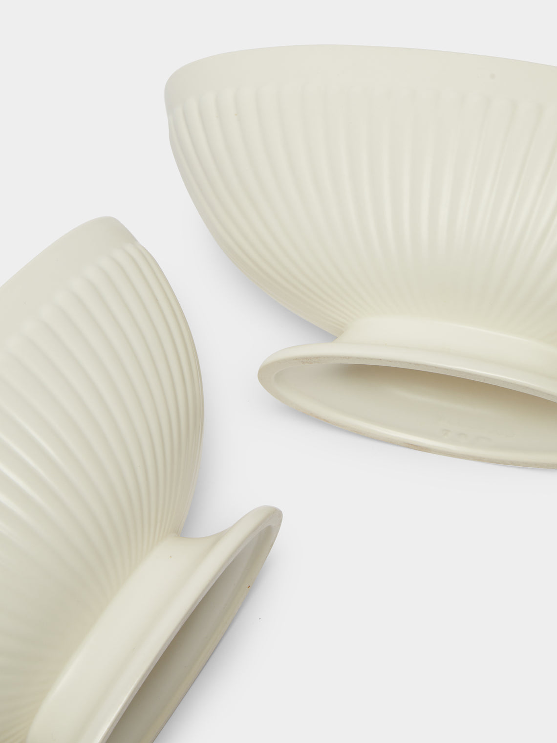 Antique and Vintage - 1930-1940 Ribbed Mantle Vase (Set of 2) -  - ABASK