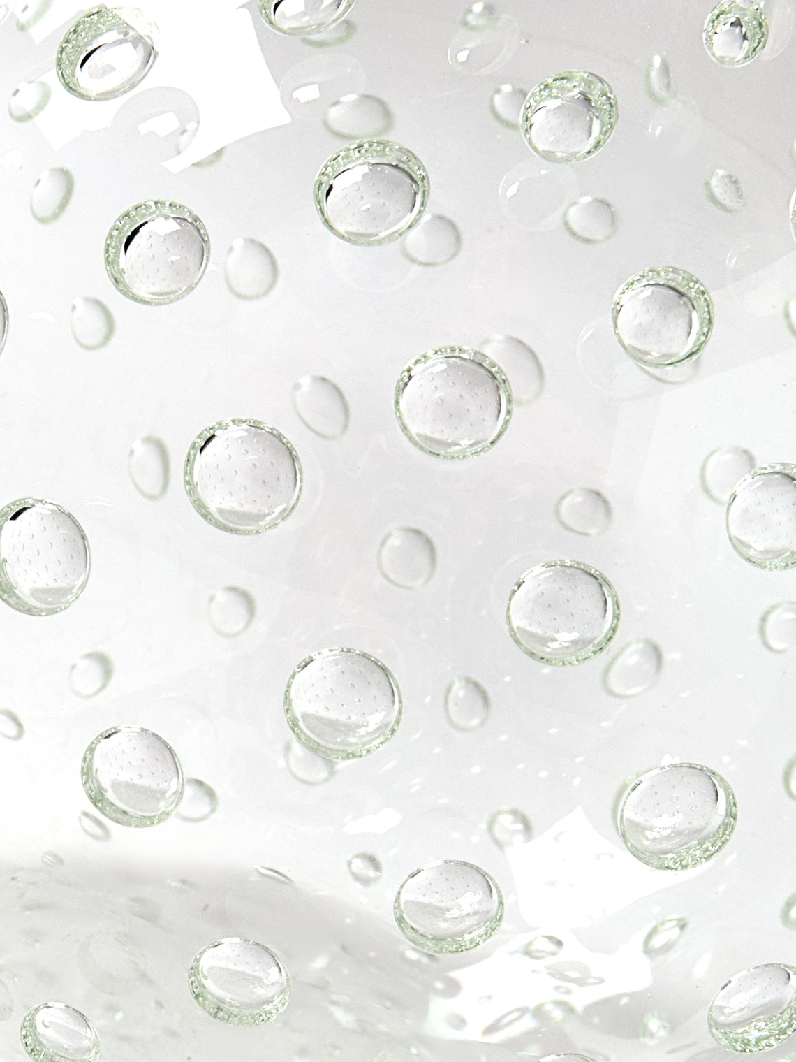 Yali Glass - Raindrop Hand-Blown Murano Glass Vase (4in/10cm) - Clear - ABASK