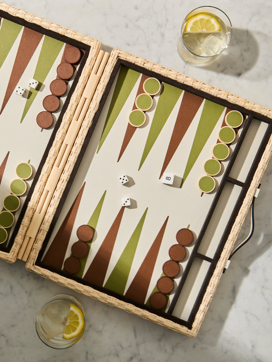 Pigment France - Monte-Carlo Rattan Backgammon Set - Multiple - ABASK