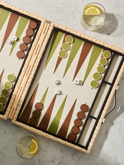 Pigment France - Monte-Carlo Rattan Backgammon Set - Multiple - ABASK