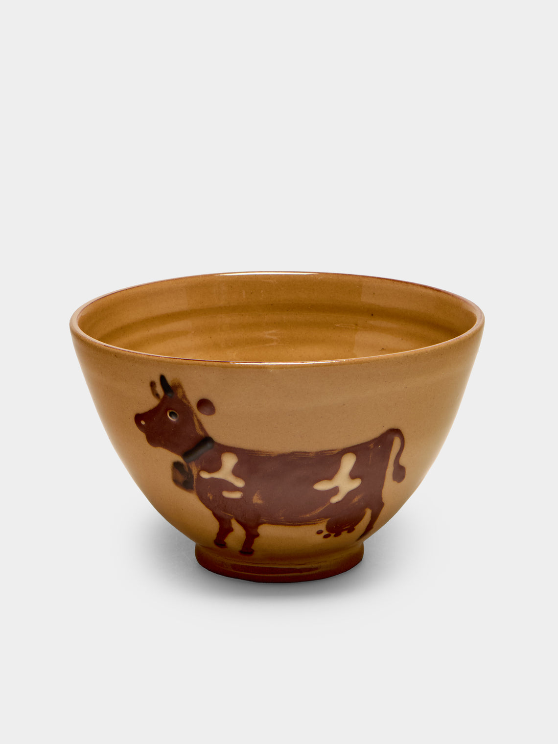 Poterie d’Évires - Cows Hand-Painted Ceramic Bowls (Set of 6) - Multiple - ABASK