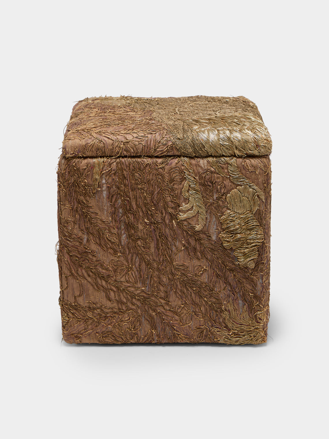 By Walid - 19th-Century Chinese Embroidered Silk Storage Stool - Multiple - ABASK