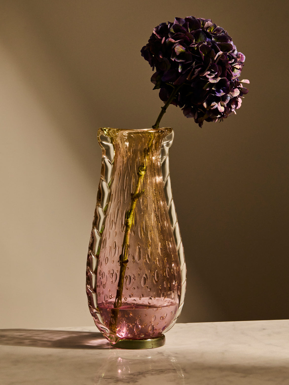 Antique and Vintage - 1970s Ercole Barovier Murano Glass Vase (16in/40.5cm) - Clear - ABASK