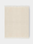 Alonpi - Melrose Cashmere Throw (75in/1.9m) - White - ABASK