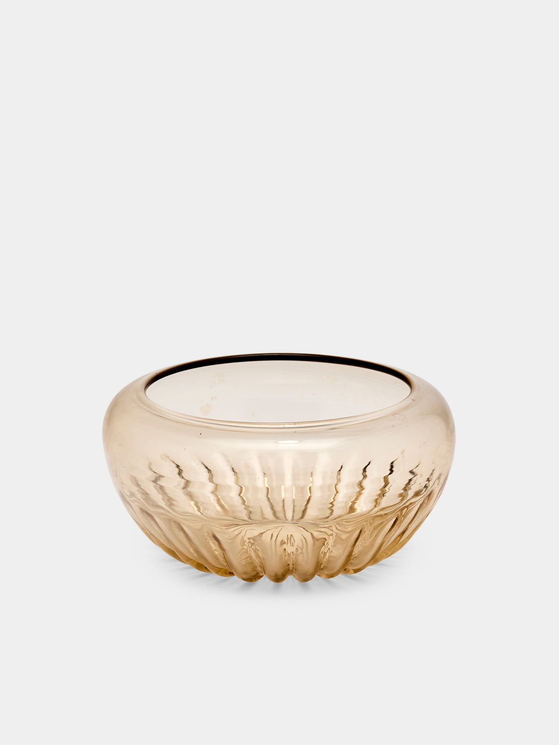 Antique and Vintage - 1920s Cappellini Glass Bowl - Brown - ABASK - 