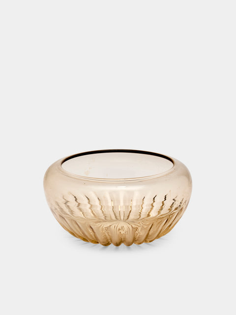 Antique and Vintage - 1920s Cappellini Glass Bowl - Brown - ABASK - 
