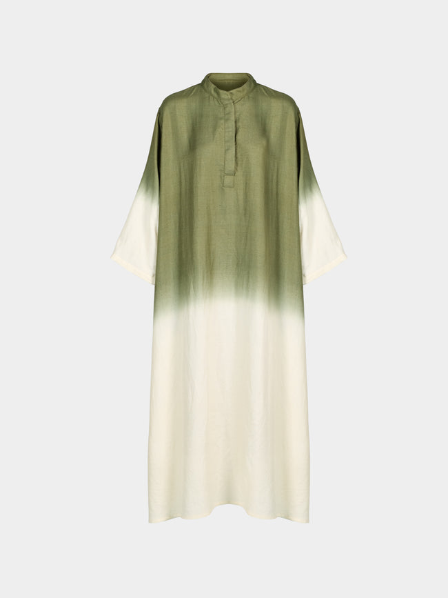 Me & K - Ombré Cashmere Kaftan | Size: S - Ivory - ABASK - 