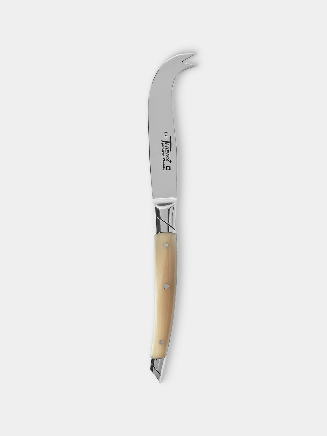 Goyon-Chazeau - Le Thiers Prestige Flammée Blonde Horn Cheese Servers (Set of 2) - Brown - ABASK