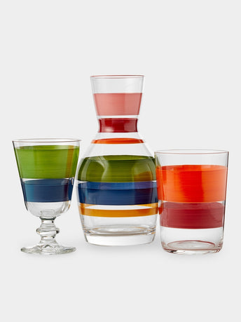 Los Vasos de Agua Clara - Portofino Hand-Painted Glass Collection - Multiple - ABASK - 