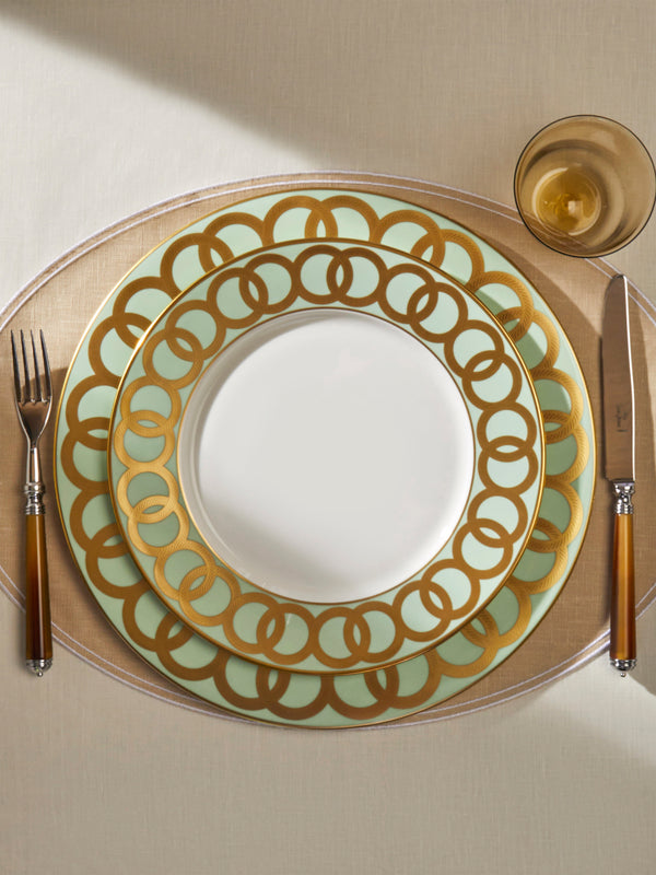 Royal Crown Derby - Riviera Dream Hand-Painted Bone China Dinner Plate - Green - ABASK