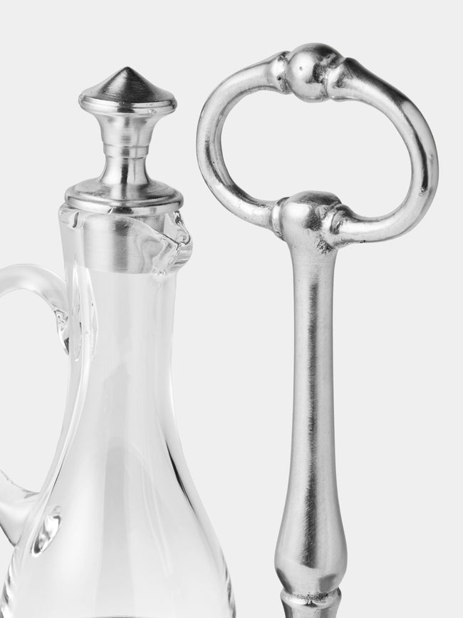 Cosi Tabellini - Todi Pewter Oil and Vinegar Set - Silver - ABASK