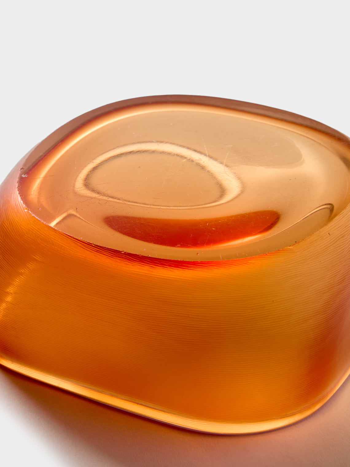 Antique and Vintage - 1950s Paolo Venini Glass Bowl - Orange - ABASK