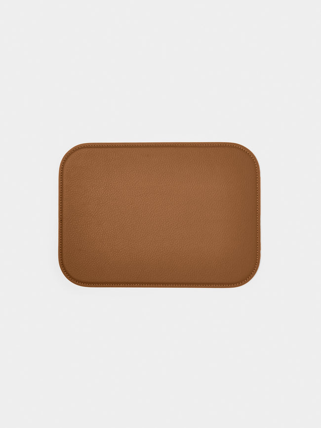 Giobagnara x Poltrona Frau - Leather Mouse Pad - Tan - ABASK - 