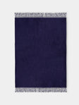 Begg x Co - Arran Cashmere Throw (72in/1.8m) - Navy - ABASK - 