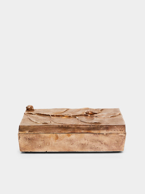 Osanna Visconti - Foglie Hand-Cast Bronze Decorative Box -  - ABASK - 