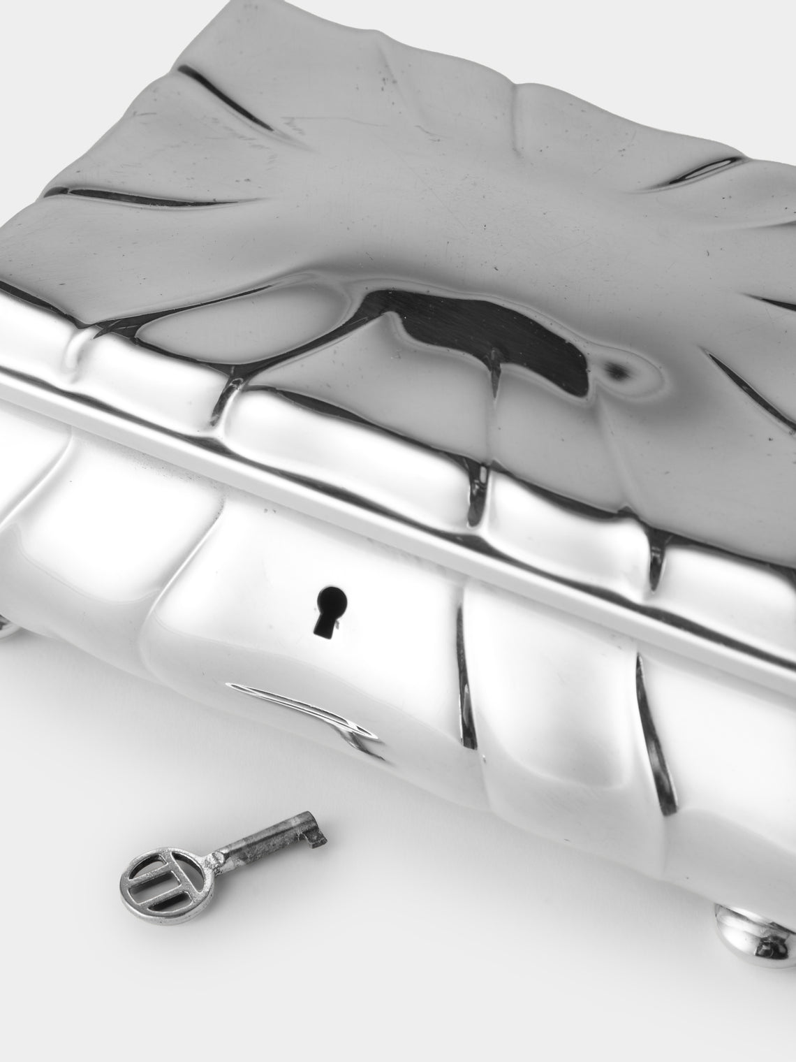 Antique and Vintage - 20th-Century Silver-Plated Trinket Box - Silver - ABASK