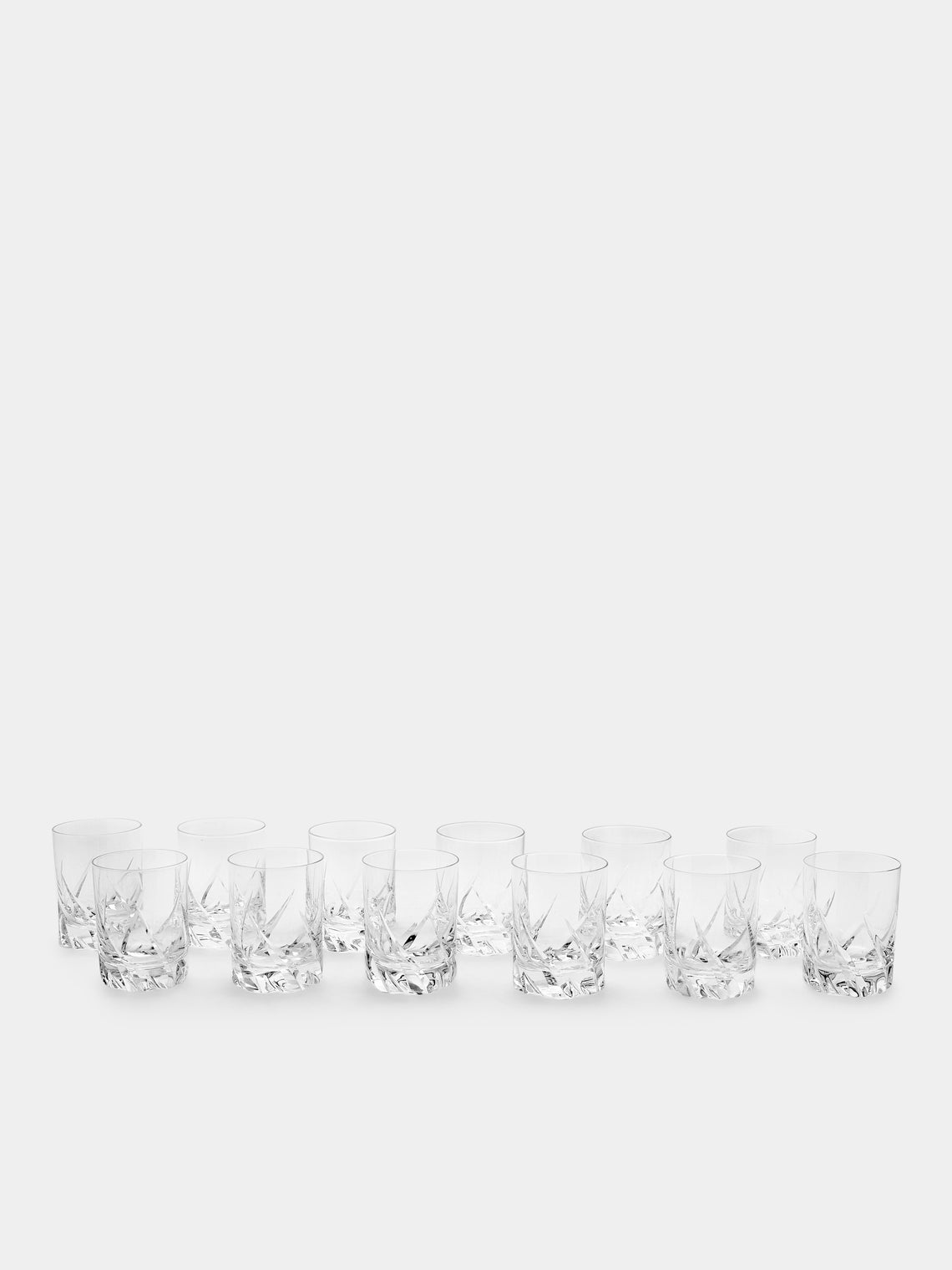 Antique and Vintage - 1950s Daum Crystal Double Old Fashioned Tumblers (Set of 10) - Clear - ABASK