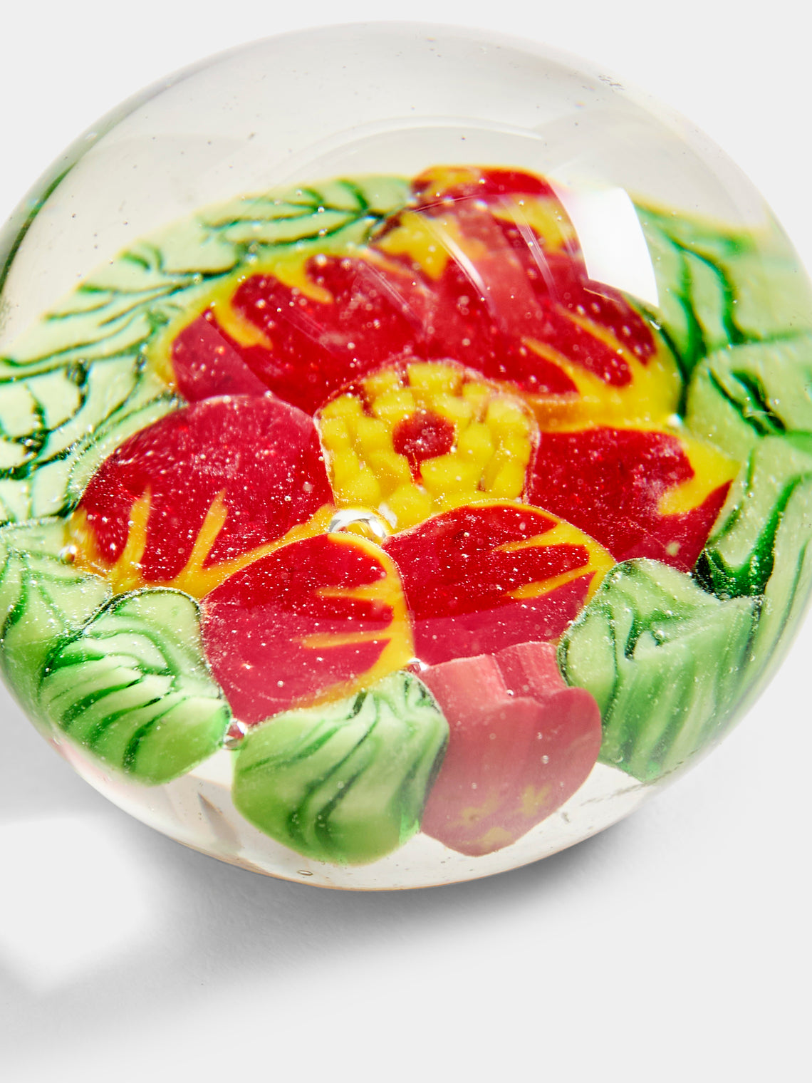 Antique and Vintage - 1930s Murano Glass Paperweight - Green - ABASK