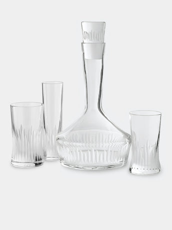J. Hill's Standard - Martino Gamper Furrow Cut Crystal Collection - Clear - ABASK - 