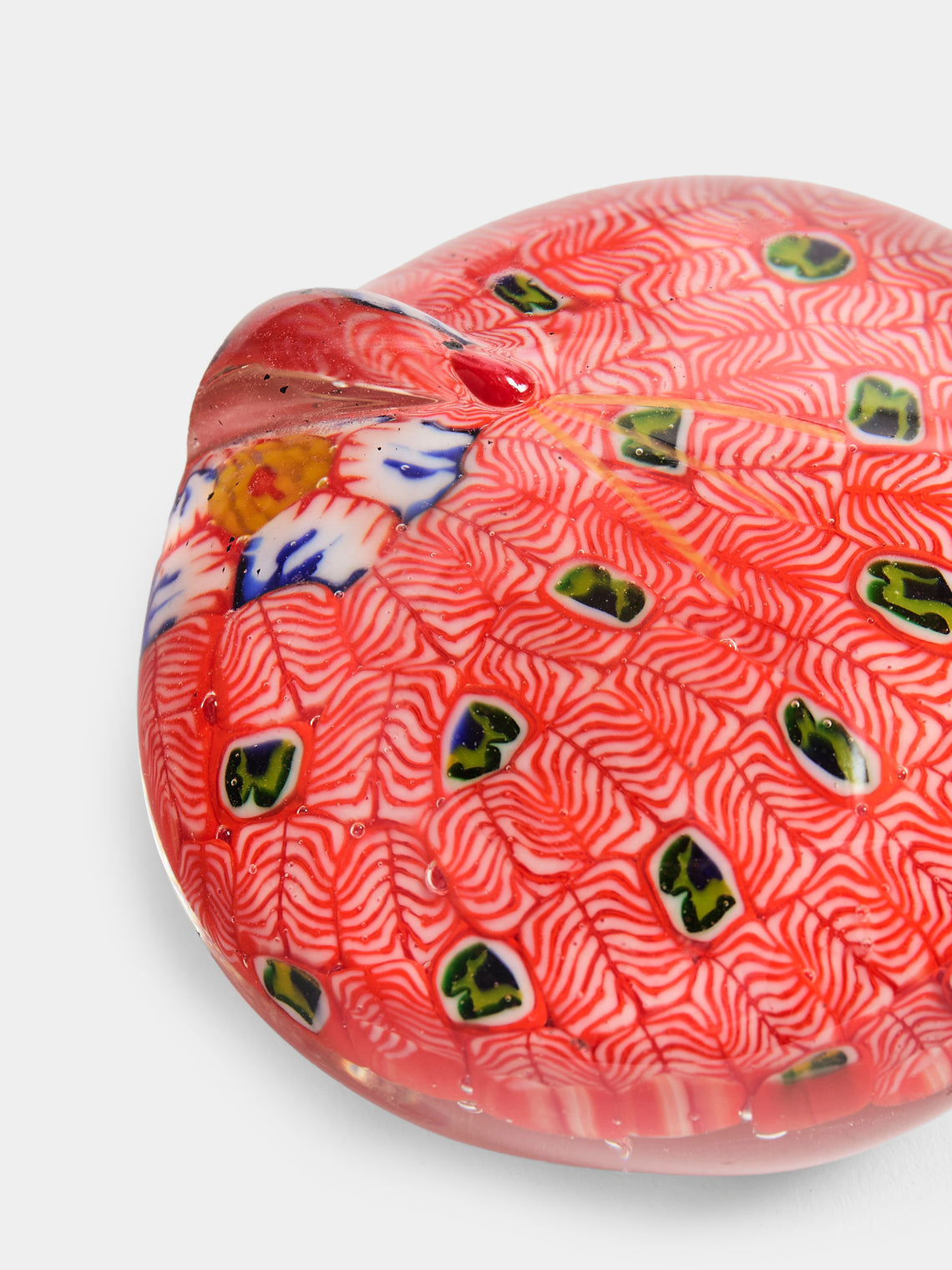 Antique and Vintage - 1930s Murano Glass Paperweight - Red - ABASK