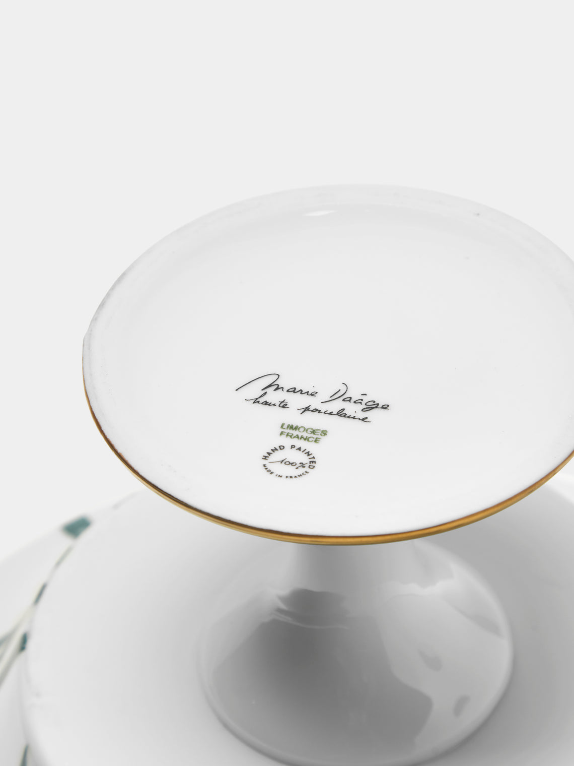 Marie Daage - Jardin d'Arashiyama Hand-Painted Porcelain Fruit Bowl - White - ABASK