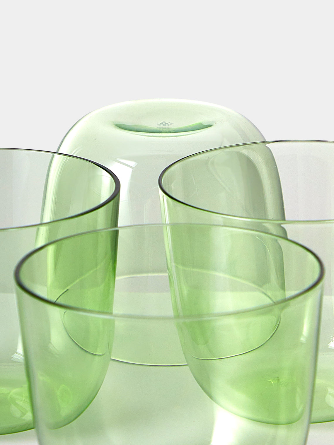 Lobmeyr - Alpha Hand-Blown Crystal Cocktail / Espresso Tumblers (Set of 4) - Green - ABASK
