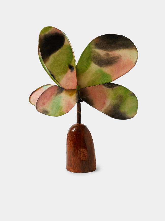 Yuxuan Huang - Spring Flower Hand-Painted Kozo Paper and Wood Table Lamp - Multiple - ABASK - 