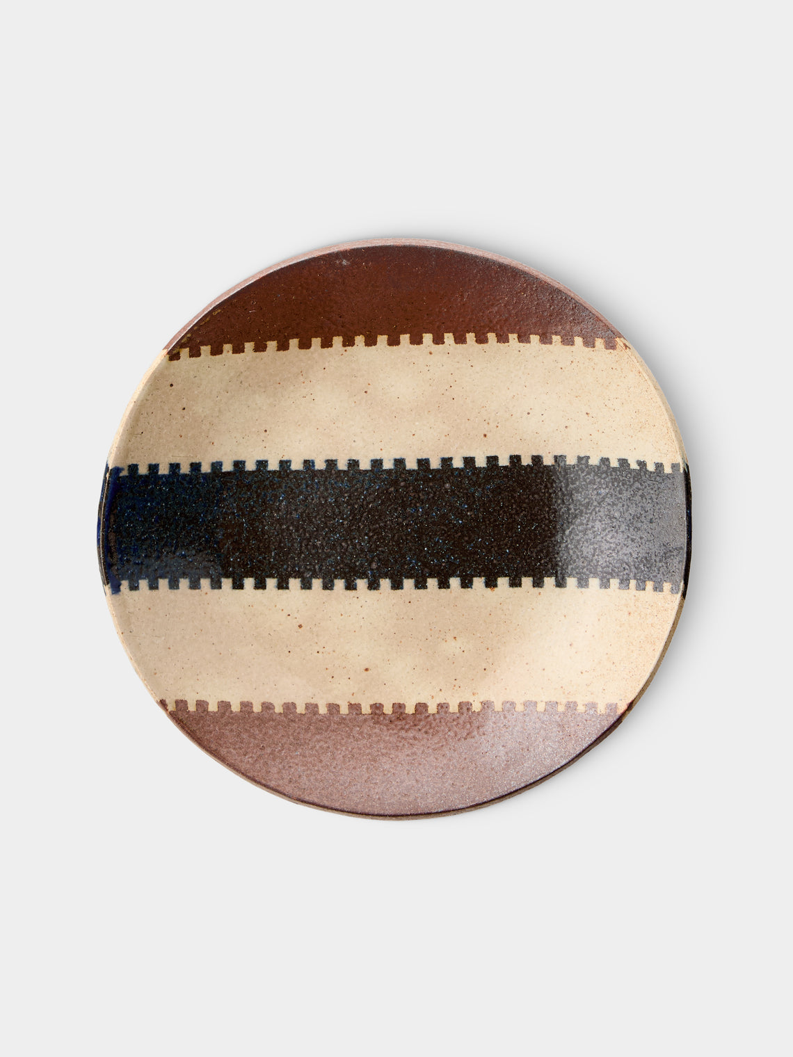 Makidani-gama - No. 2 Nerikomi Ceramic Plates – 8in/21cm (Set of 5) - Multiple - ABASK