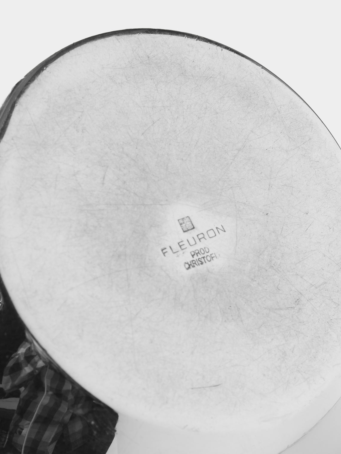 Antique and Vintage - 1960s Christofle Apple Silver-Plated and Glass Tea / Sugar Bowl - Blue - ABASK