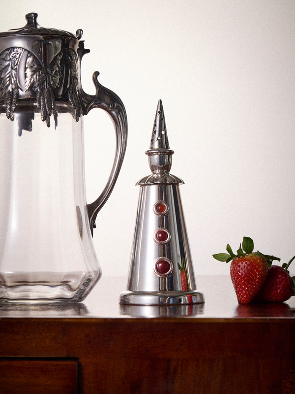 Antique and Vintage - 1980s Silver-Plated Clown Sugar Shaker - Silver - ABASK