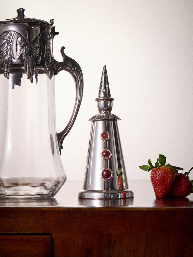 Antique and Vintage - 1980s Silver-Plated Clown Sugar Shaker - Silver - ABASK